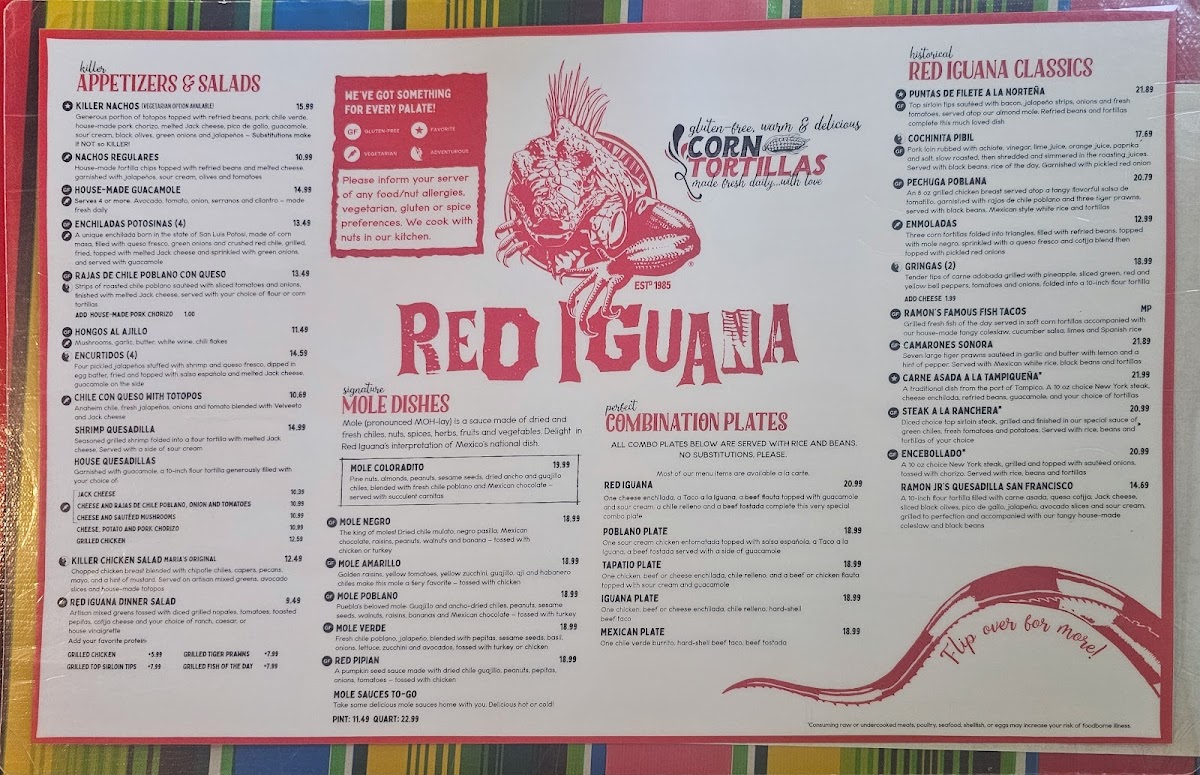 Red Iguana Menu - Image 5